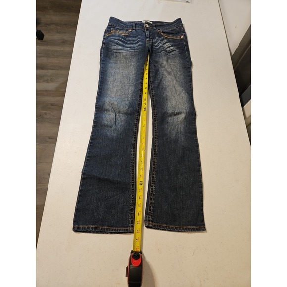 Gasoline Jeans Womens Size 7 Mid Rise Boot Lightweight Jeans 30x31  (A990) - Picture 5 of 8